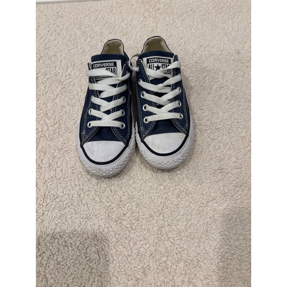 Converse Chuck Taylor All Star Low Top Navy Blue Youth Sneakers 3J237 Size 11
